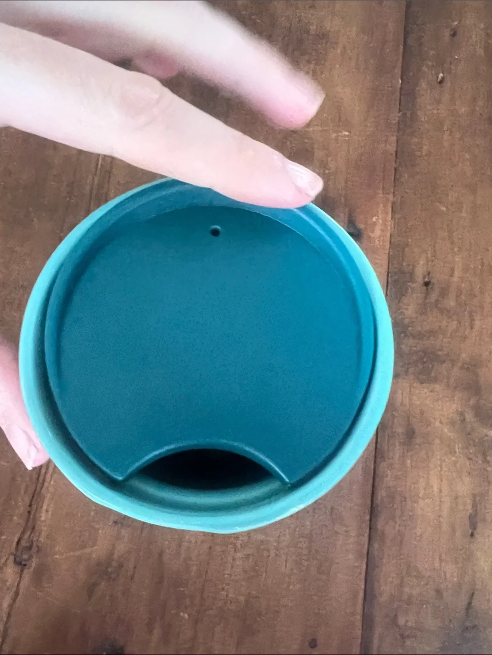 Starbucks bright turquoise